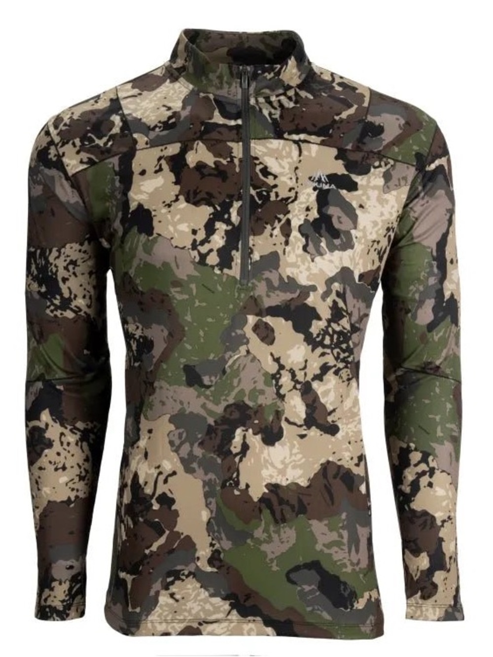 Pnuma Outdoors Renegade 1/4 Zip Neck Shirt Pullover Camo Hunting Mens Size Small